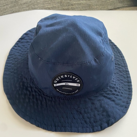 Baby double sided sun hat Quicksilver blue and green - Picture 3 of 4